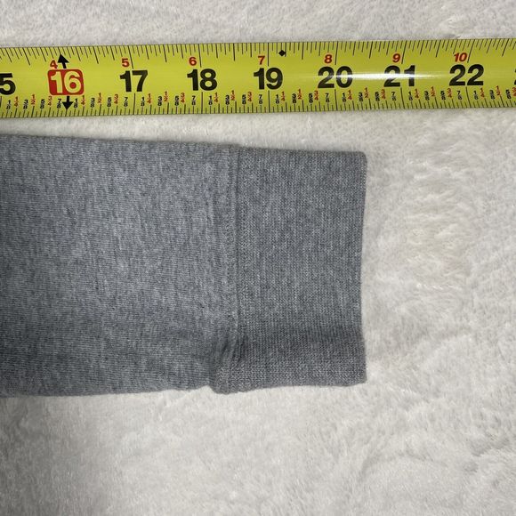 Nike Youth Size Med Gray Zip-Up Hoodie Lightweight White Swoosh Logo Pockets - Picture 7 of 7